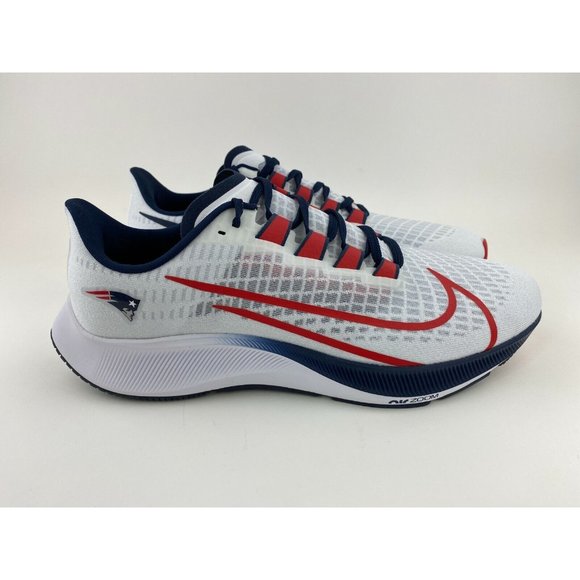 Nike Air Zoom Pegasus 37 New England Patriots Men's Sneakers Shoe NFL - Picture 7 of 12